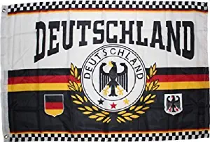 2X3 German Deutschland Eagle Crest Ensign Rough Knitted Flag 2'X3' Banner