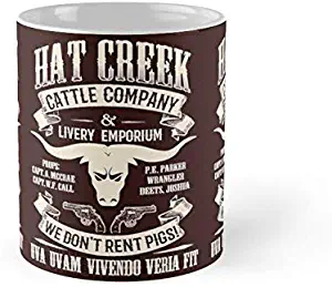 Lonesome Dove Hat Creek Cattle Company 11Oz Mug - Made From Ceramic - Great Gift For Family And Friends
