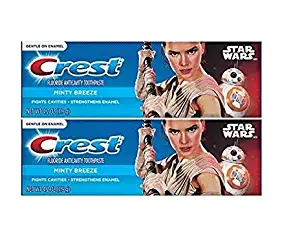 Crest Pro Health Junior Star Wars Children's Fluoride Anticavity Toothpaste Minty Breeze 4.2 oz,119 gr (Pack of 2)