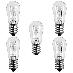 5 Pack - General Electric WE4M305 Dryer Light Bulb. 10-watts