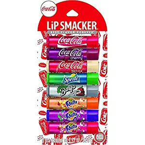 Lip Smackers Coca Cola Fanta Sprite Coke Bargs, Set of 8 Lip Balms