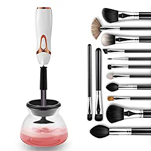 Automatic Makeup Brush Cleaner Electric Makeup Brush Cleaner Device and Dryer Electronic Cleaning Brush Machine Cosmetic Brush Washing Tools