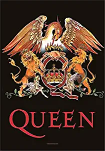 Queen Crest large fabric poster / flag 1100mm x 750mm (hr)