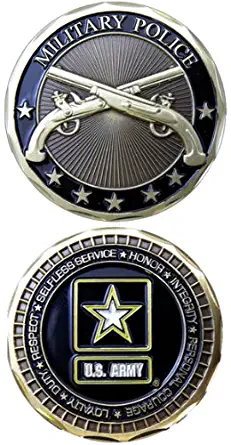 Eagle Crest US Armed Forces Army Star Logo Military Police Crossed Guns