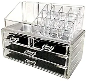 Homeneeds Makeup Organizer, Cosmetic Makeup and Jewelery Organizer