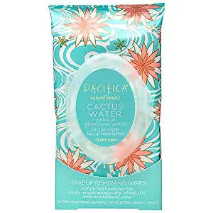 Pacifica Beauty Cactus Water Makeup Removing Wipes, 30 Count