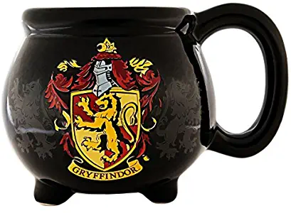 Silver Buffalo HP12063D Harry Potter House Gryffindor Crest Cauldron Ceramic 3D Sculpted Mug, 20 oz