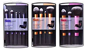 3 Real Techniques Brush Set (Travel Essential 1400, Starter Set 1406, Core Collection 1403) by Real Technique