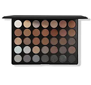 MORPHE Pro 35 Color Eyeshadow Makeup Palette - Koffee Palette 35K - Professional shimmer coffee eyeshadow palette with intense pigment