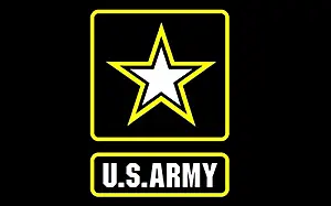 Shoe String King SSK US Army Star Outdoor Flag - Large 3' x 5', Weather-Resistant Polyester