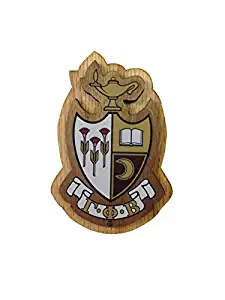 Gamma Phi Beta Sorority Wood Crest Made of Wood for Paddle Mascot Board (3.5 Inches Tall Double Raised)
