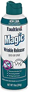 Magic Wrinkle Releaser (2 Pack) Say No to Ironing, Perfect for Travelers, Moms or Those On The Go, Static Electricity Remover + Fabric Refresher + Odor Eliminator + Wrinkle Remover, Fresh Scent