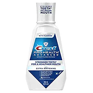 Crest Pro-Health Advanced Mouthwash with Whitening in Energizing Mint - 946 ML, Pack of 2