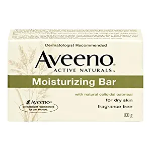 Aveeno Active Naturals Moisturizing Bar Fragrance Free - 3.5 oz, Pack of 4