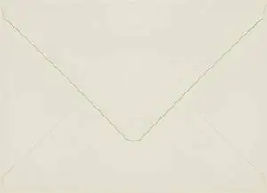 Crest Natural White A2 Euro Flap Envelope (4 3/8" x 5 3/4") - 50 Envelopes