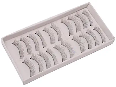 Jovana 10 Pairs Handmade Natural Soft False Eyelashes Fake Eye Lash