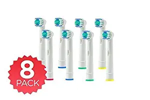 The Ultimate Replacement Toothbrush Heads For Electric Braun Oral B ( 2 Packs Of 4 Counts ) To Protect Teeth & Gums