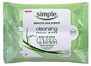 Simple Cleansing Facial Wipes 7 Count (2 Pack)