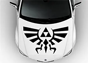 Hood Auto Car Vinyl Decal Stickers Zelda - Hylian Crests Badass Wall Art Sticker Decal 7418