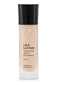 No7 Lift & Luminate TRIPLE ACTION Serum Foundation - Honey