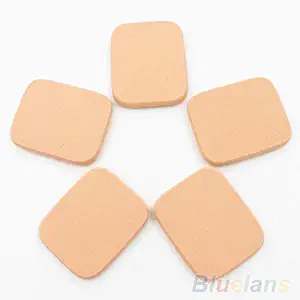 Aland 5Pcs/Set Facial Soft Makeup Foundation Blender Face Sponge Smooth Powder Puff Cotton pad puff Square #