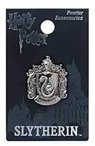 HARRY POTTER Slytherin School Crest Pewter Lapel Pin