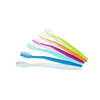 Adult Disposable Toothbrushes - Extra Large Soft Bristles Toothbrush with 38 Tufts - Assorted Colors 144 PCS | Individually Wrapped