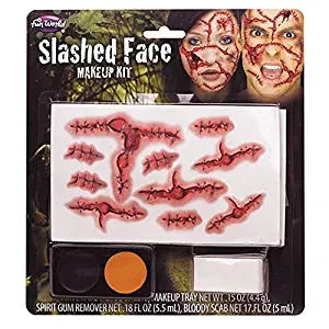 Slashed Face Makeup Kit Costume Accessory