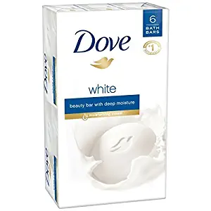 Dove Beauty Bar White 4 oz, 6 Bar (Pack of 2)