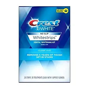 Crest 3D White Whitestrips Dental Whitening Kit Classic Vivid - 12 each, Pack of 4