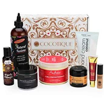 COCOTIQUE - Full Size & Deluxe Travel Size Beauty Products Subscription Box for Women of Color