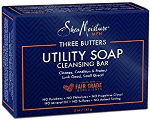 Shea Moisture Men's Utility Soap, 5 Ounce (5 Pack)