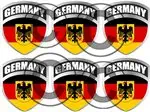 Yellow Dog 6-2" Germany Eagle Crest Shield - D Flag Sticker