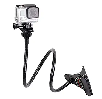 Adjustable Clamp Mount with 68cm Gooseneck Extension Flexible Jaw Clip Mount Bracket for Gopro Hero 7/6/5/4/3/3+/2/1 SJCAM