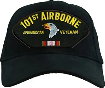 EAGLE CREST 101st Airborne Afghanistan Veteran with Ribbons Cap