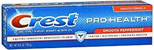 Crest Pro-Health Toothpaste Smooth Peppermint - 4.6 oz, Pack of 2