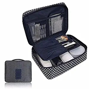 IEason Makeup Toiletry Case Cosmetic Makeup Bag Toiletry Travel Kit Organizer