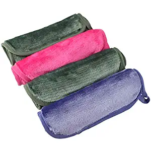 Reusable Makeup Remover Cloth - Eye Makeup Removing Towels - For Sensitive Skin, Face & Body - Wipes Off Waterproof Mascara - Chemical Free Microfiber Makeup Remover Cloth Set, Gift for Women - 4 Pack