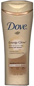 Dove Energy Glow Daily Moisturizer with Subtle Self Tanners for Medium Skin Tones 8.5 oz