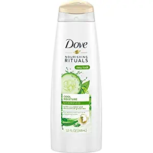 Dove Cool Moisture Shampoo, Cucumber & Green Tea 12 oz (Pack of 4)