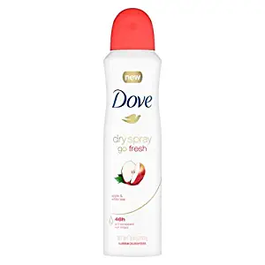 Dove Dry Spray Go Fresh Antiperspirant Deodorant Apple & White Tea 3.8 Ounce - Pack of 2