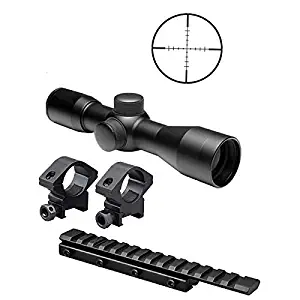 M1SURPLUS Tactical Kit For Henry Arms 22 Lever Action Carbine, Mossberg 702 Plinkster, Marlin Model 60 60SN 795 Rifles - Includes The Following - Compact 4x30 Rifle Scope + Scope Rings + Adapter Mount