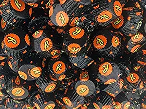 REESE'S Miniatures Peanut Butter Cup Dark Chocolate Orange and Black Foil Easter Candy Miniatures Snack Size Bites | Share It On Balloon Fiesta, Thanksgiving, Christmas, 4th of July Candy - 2 lb