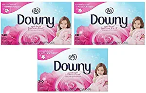 Downy April Fresh Fabric Softener Dryer Sheets, 240 Count Pack of 3