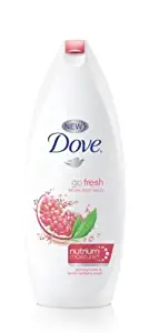 3 Dove Nourishing and Restore Body Wash 500ml/19.9oz (3X 500ml/16.9oz, Go freash-Pomegranate & lemon verbena)