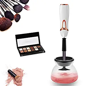 Automatic Makeup Brush Cleaner Electric Makeup Brush Cleaner Device and Dryer Electronic Cleaning Brush Machine Cosmetic Brush Washing Tools Cleans Kits