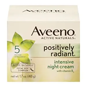 Aveeno Active Naturals Positively Radiant Intensive Night Cream Facial Moisturizer, 1.7 Ounce - 12 per case.