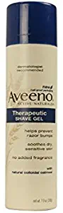 Aveeno Therapeutic Shave Gel with Natural Colloidal Oatmeal, 7 Oz (Pack of 6)