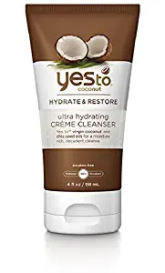Yes To Coconut Ultra Hydrating Creme Cleanser, Brown, 4 Fluid Ounce