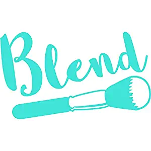 Blend Makeup Artist Vinyl Decal Sticker | Cars Trucks Vans Walls Laptops Cups | Light Blue | 7.5 in | KCD893LBL